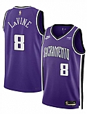 Men's Sacramento Kings #8 Zach LaVine Purple 2025 Classic Edition Stitched Jersey Dzhi,baseball caps,new era cap wholesale,wholesale hats